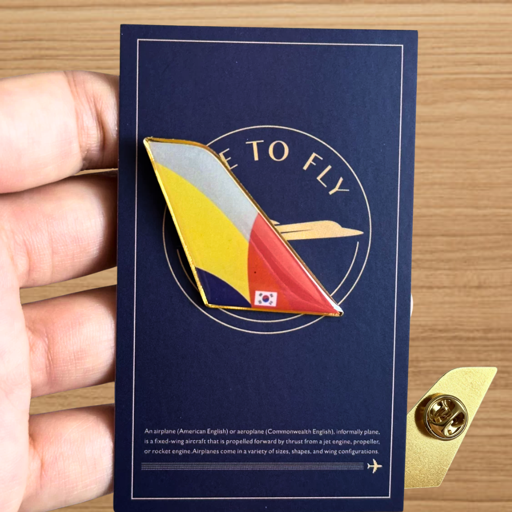 RBF 絕版 Asiana Airlines Lapel Pin 胸針 ALP-OZ 全球免運
