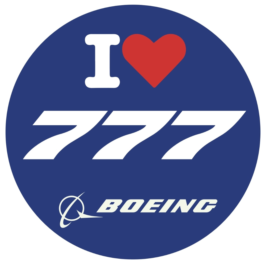 RBF I LOVE 777 7CM STICKER S-C-LV777
