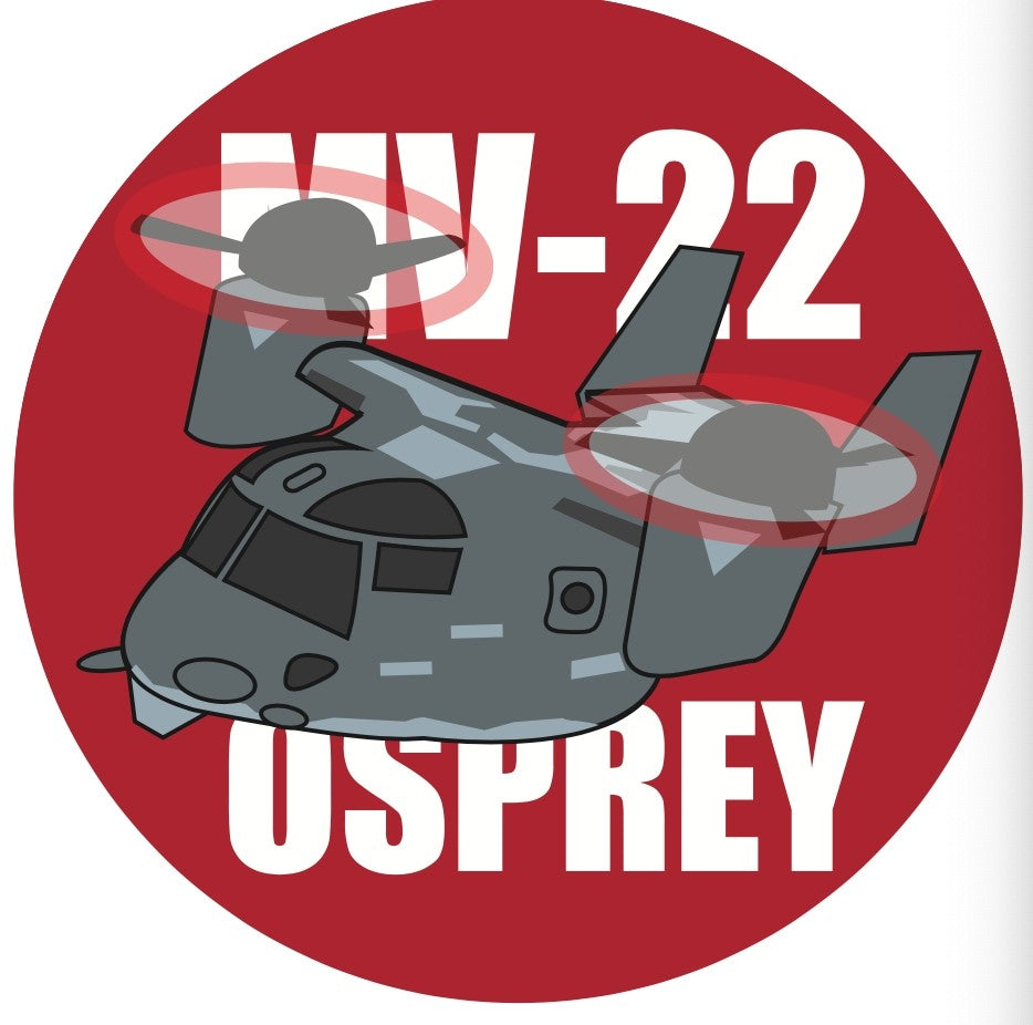RBF 現貨 MV-22 7CM STICKER 貼紙 S-C-MV22-US 全球免運