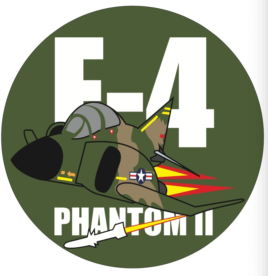 RBF USAF F-4 7CM STICKER S-C-F4-US