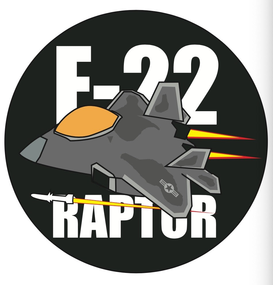 RBF F-22 7CM STICKER S-C-F22