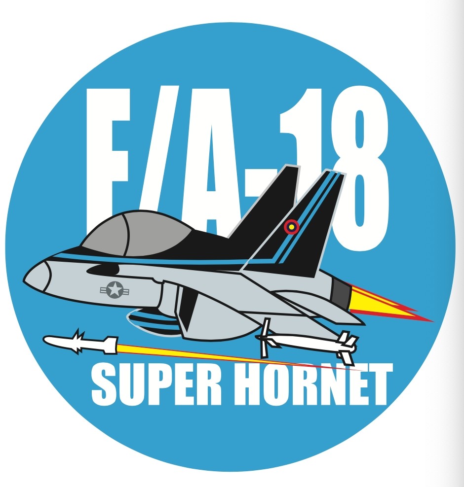 RBF 現貨 F/A-18 7CM STICKER 貼紙 S-C-F18 全球免運