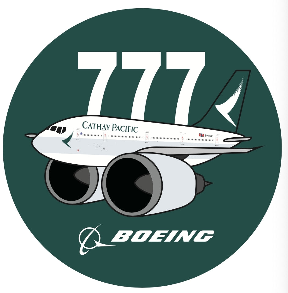 RBF現貨 CATHAY 777 7CM STICKER 貼紙 S-C-777-CX-1 全球免運