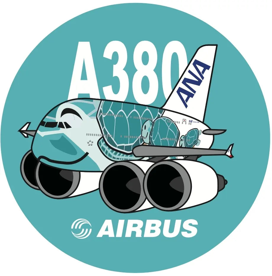 RBF ANA A380 GREEN 7CM STICKER S-C-380-NH-G