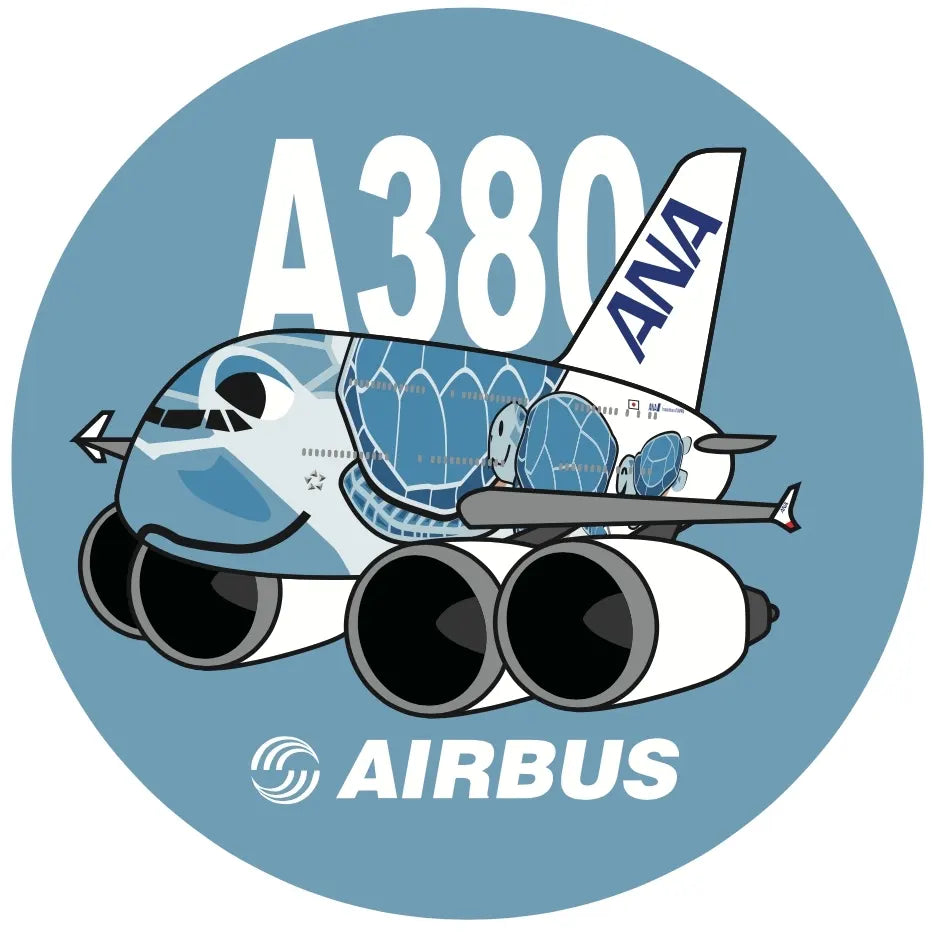 RBF現貨 ANA A380 BLUE 7CM STICKER 貼紙 S-C-380-NH-B 全球免運