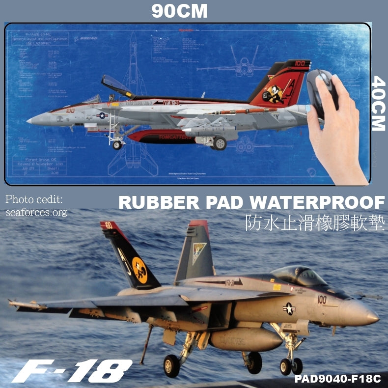 RBF F-18 DESK PAD 90x40cm PAD9040-F18C