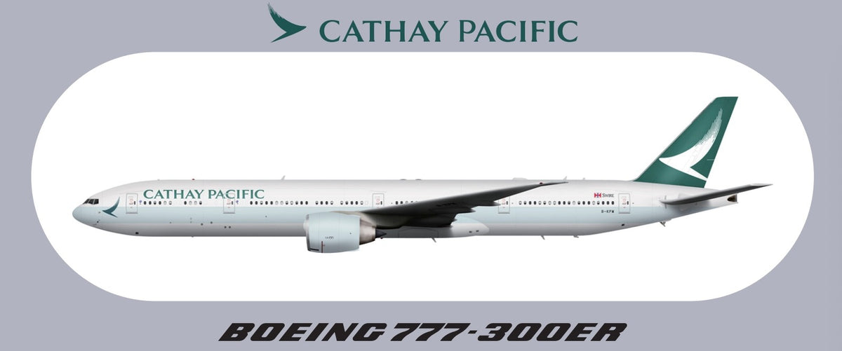 RBF現貨 CATHAY 777-300ER STICKER 20x8.8cm 貼紙 S-R-77W-CX-KPM 全球免運