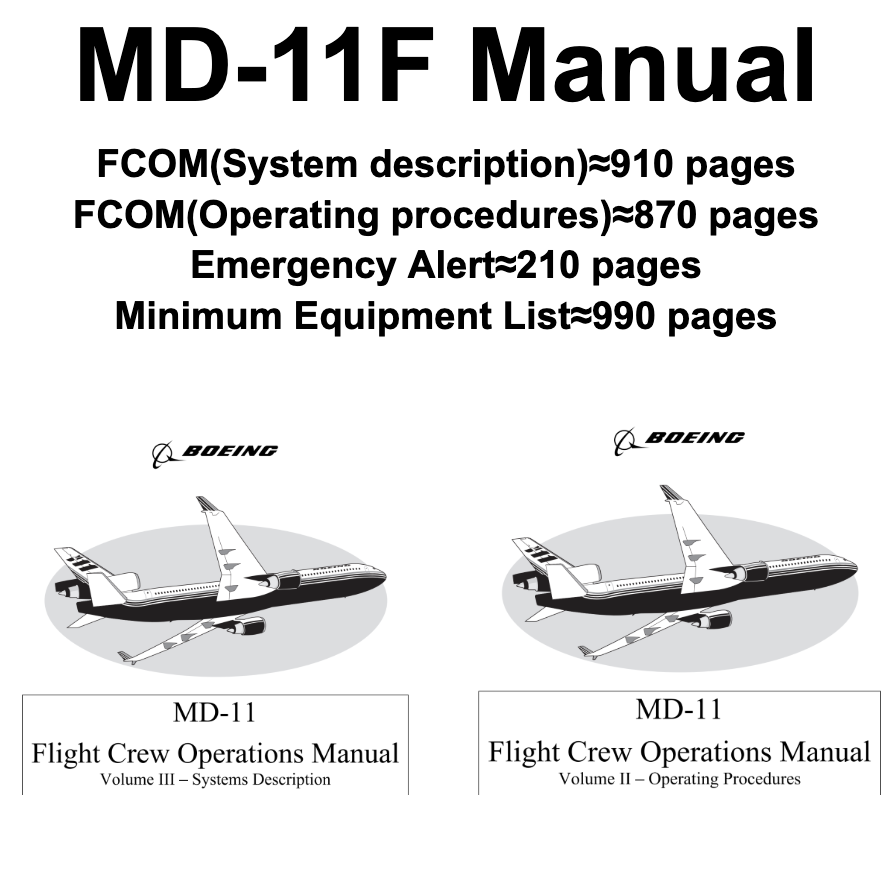RBF現貨 MD-11F Manual MAN-MD11F 全球免運