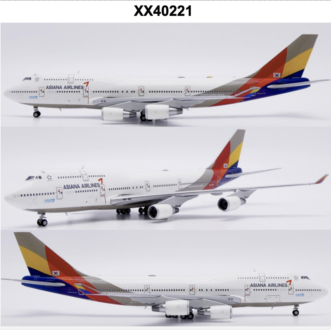 RBF現貨 JC 金屬 1:400 Asiana 747-400 Last Flight HL7 XX40221 全球免運