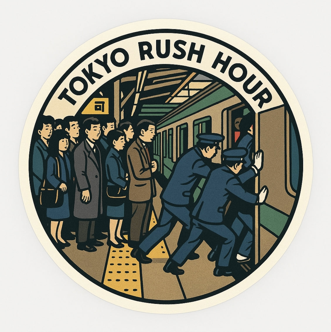RBF 現貨 Tokyo rush hour sticker 10cm 貼紙 S-TYORH 全球免運
