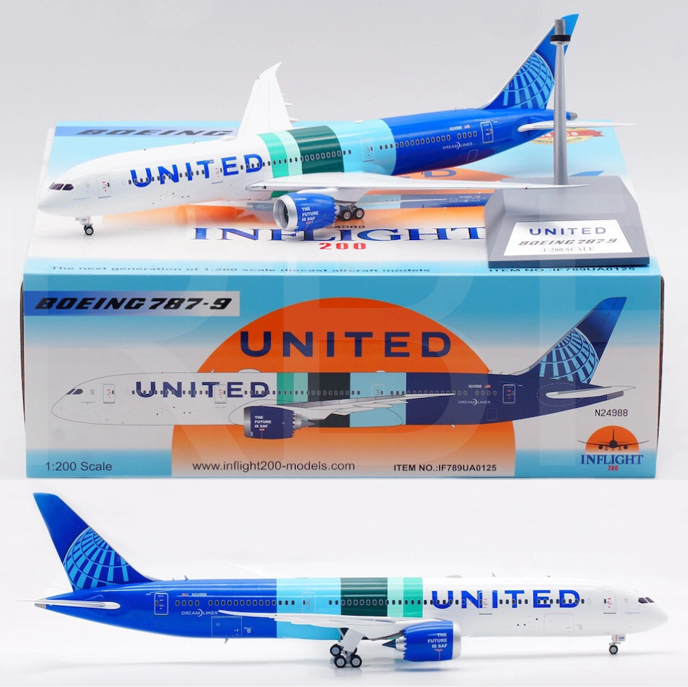 RBF絕版 IF 金屬 1:200 United 787-9 IF789UA0125 全球免運