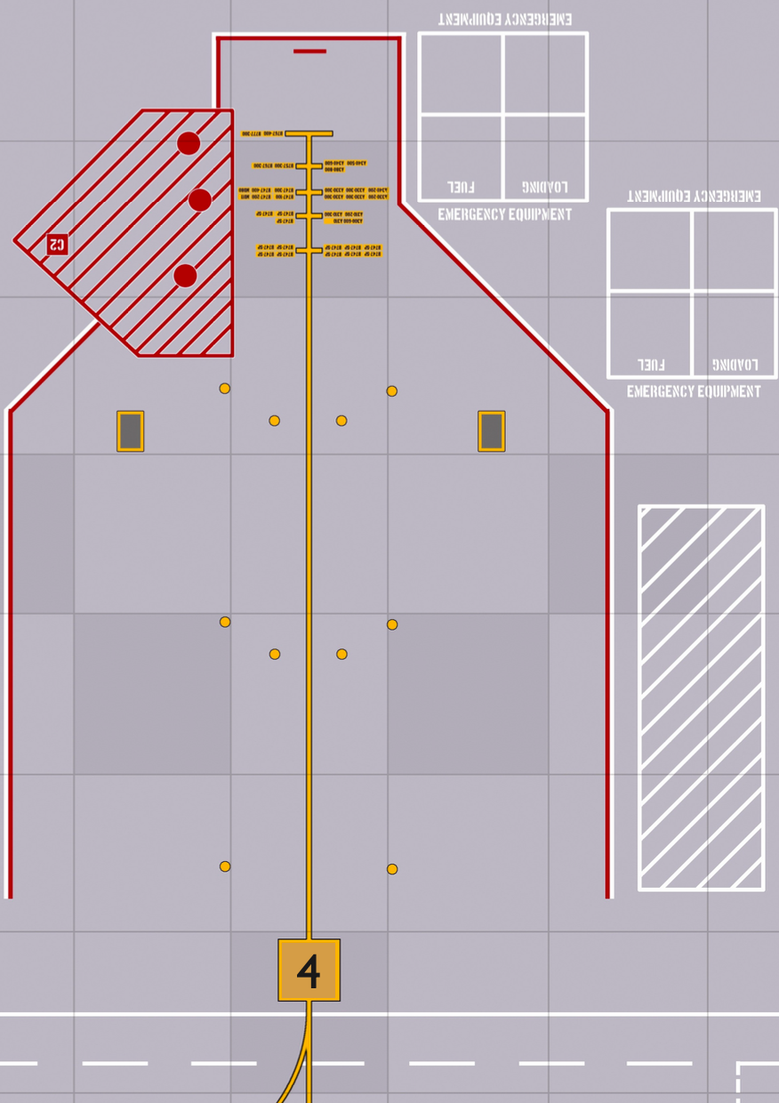 RBF現貨 1:400 APRON 210x297mm 停機坪 APRON4-4-A4 全球免運