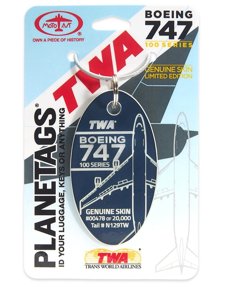 RBF絕版 PLANETAG TWA 747-100 - PLANETAG S T 80774862165 全球免運