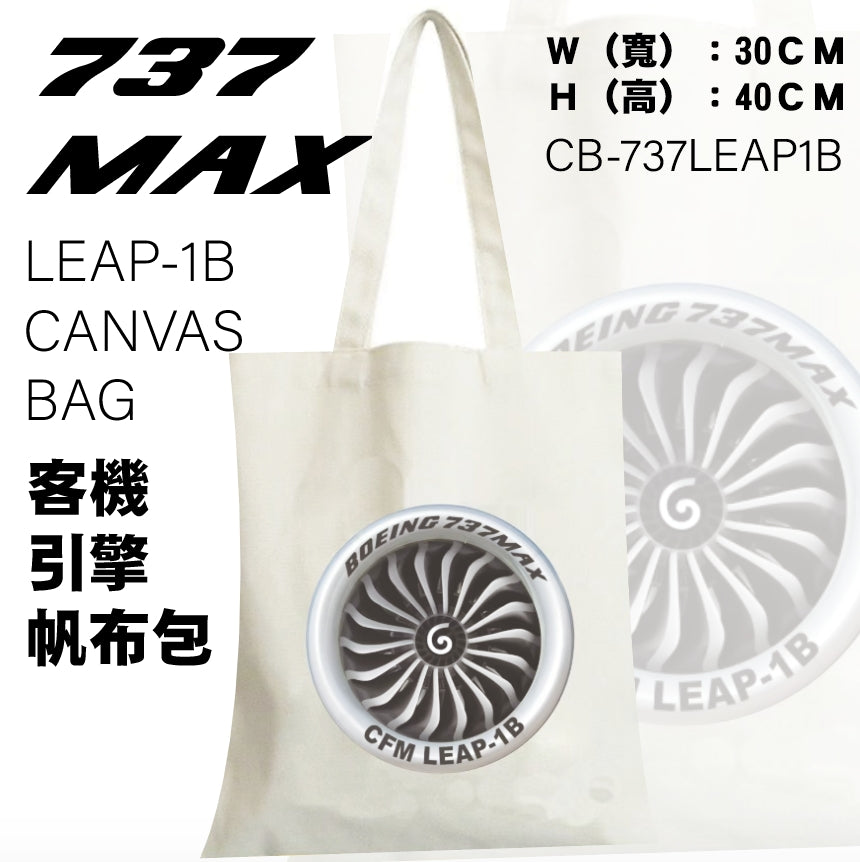 RBF絕版 737 LEAP-1B CANVAS BAG 帆布袋 CB-737LEAP1B 全球免運