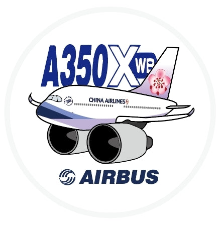 RBF 現貨 CHINA AIRLINES A350 7CM STICKER 貼紙 S-C-350-CI 全球免運