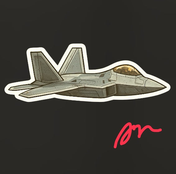 RBF F-22 10CM STICKER S10-F22