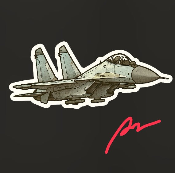 RBF現貨 SU-35 10CM STICKER 貼紙 S10-SU35 全球免運