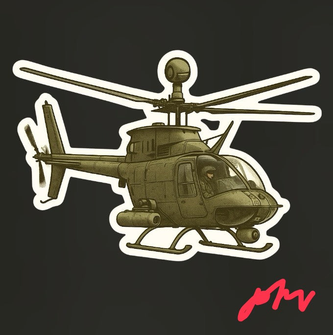 RBF OH-58 10CM STICKER S10-OH58
