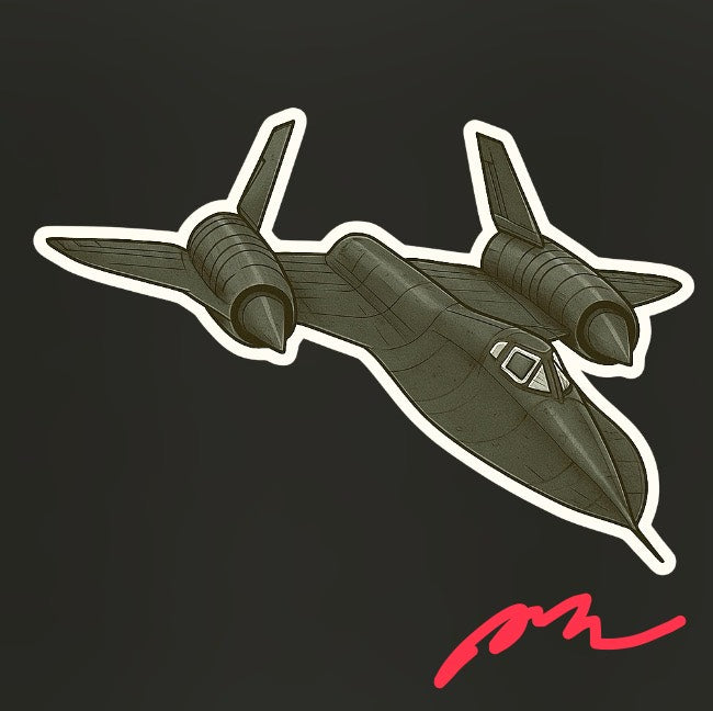RBF SR-71 10CM STICKER S10-SR71