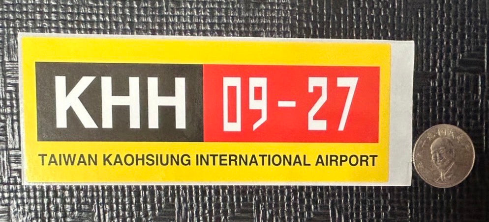 RBF現貨 KHH STICKER 小港機場 貼紙 S30-KHH 全球免運