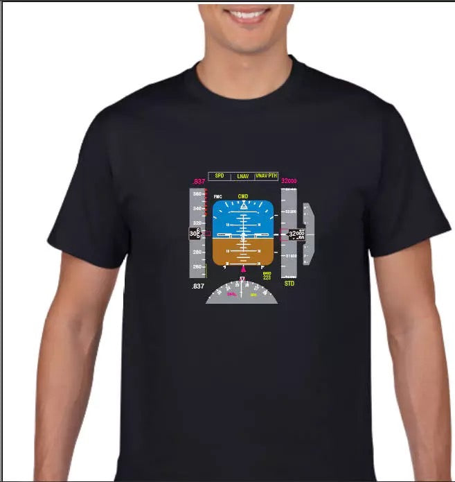RBF COCKPIT PANEL BLACK T-SHIRT Size M T-PFD-BK-M