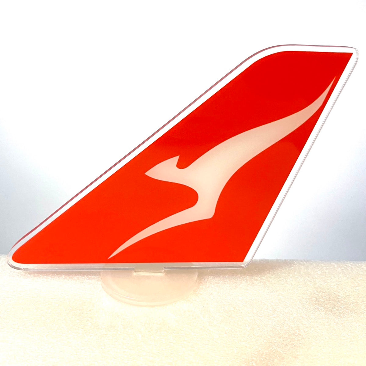 RBF Qantas plastic tail 12x16cm A1216-T-QF