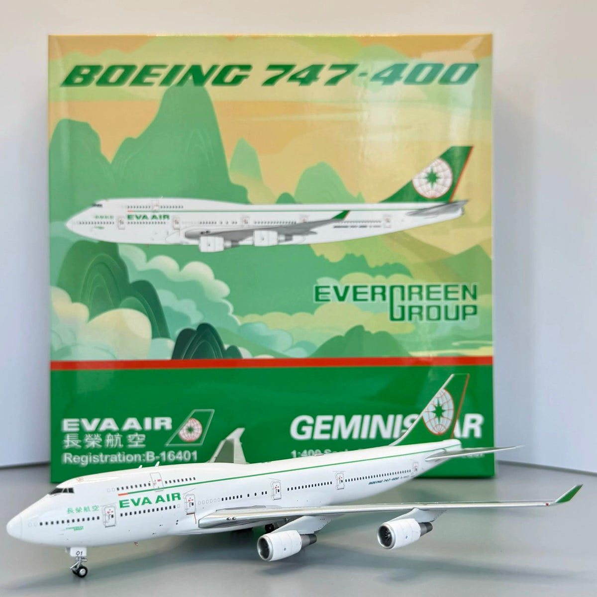 RBF現貨 Gemini Star 1:400 EVA AIR 747-400 B- 74402 全球免運