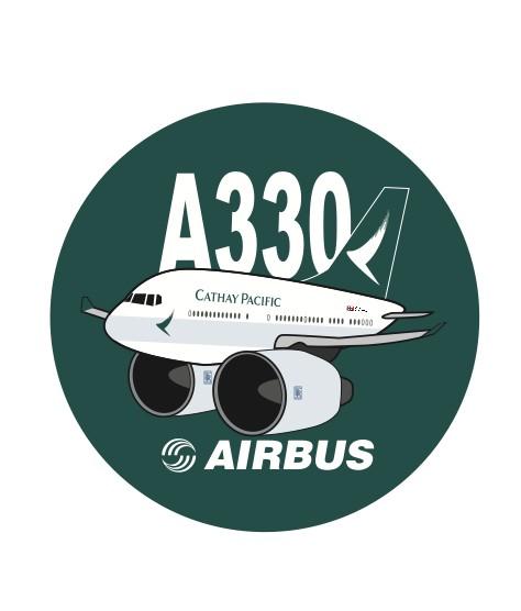 RBF現貨 CATHAY A330 7CM STICKER 貼紙 S-C-330-CX 全球免運