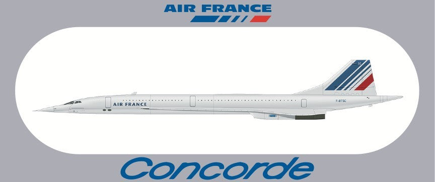 RBF FRANCE CONCORDE 20X8.8CM STICKER S-R-CONC-TSC