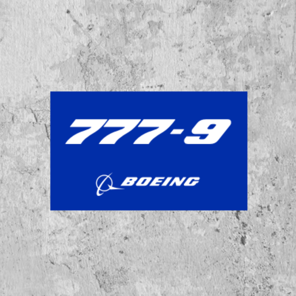 RBF 777-9 sticker 9.5x5.7cm S-B779