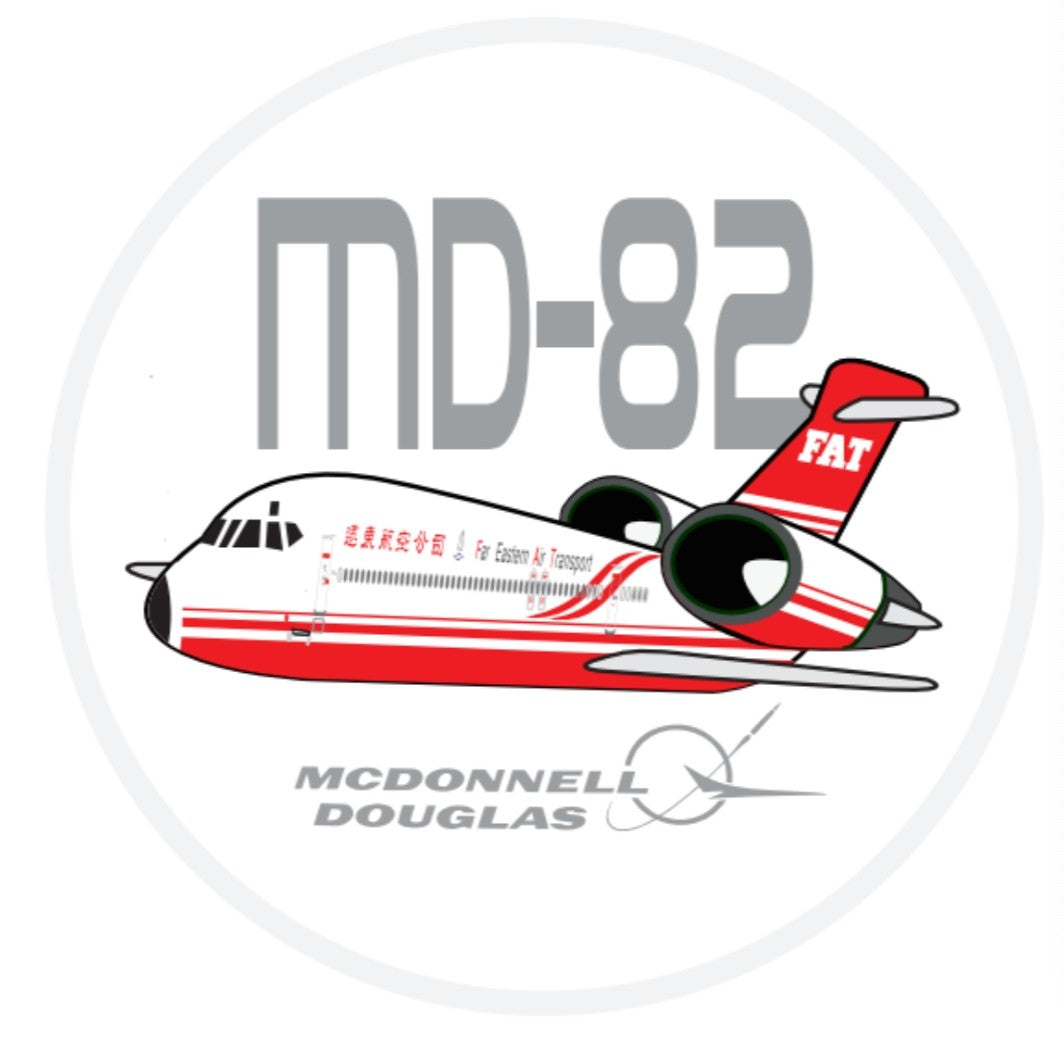 RBF FAR EASTERN MD-82 7CM STICKER S-C-M80-FAT
