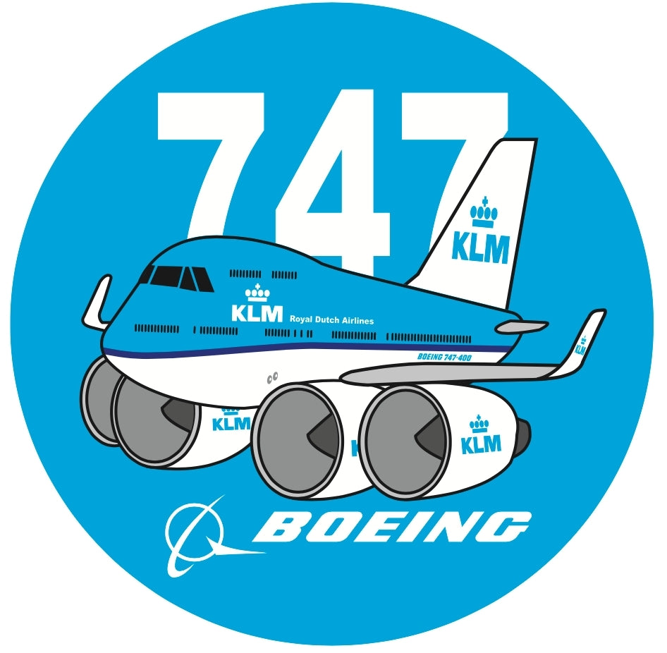 RBF KLM 747 7CM STICKER S-C-747-KL