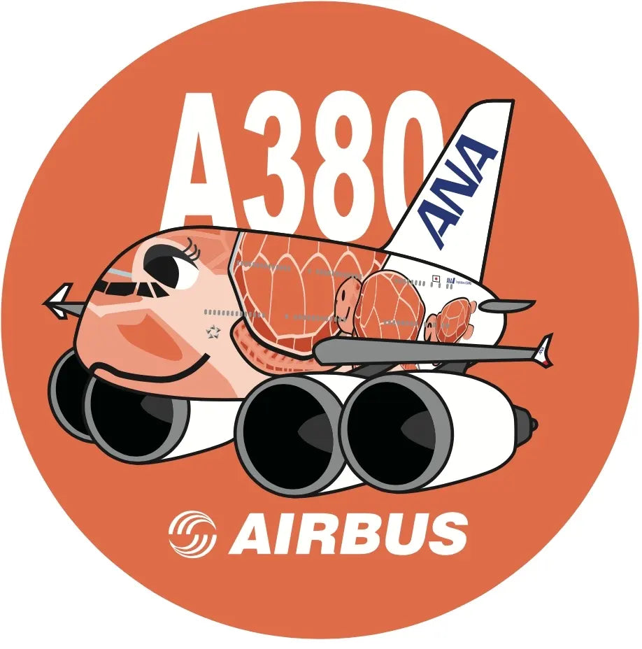 RBF ANA A380 ORANGE 7CM STICKER S-C-380-NH-O