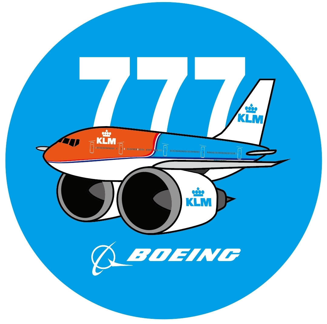 RBF現貨 KLM 777 ORANGE 7CM STICKER 貼紙 S-C-777-KL-OP 全球免運