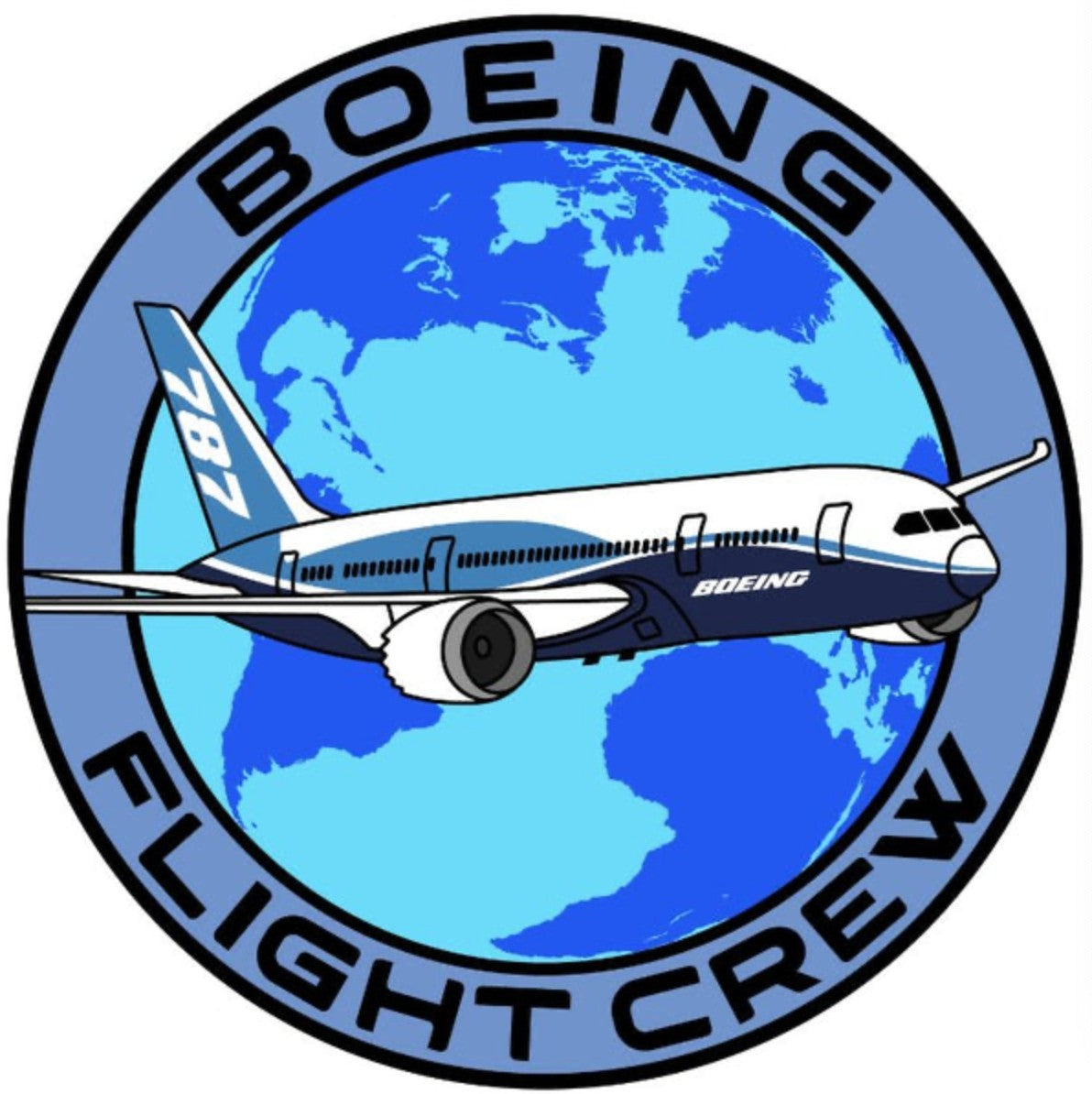 RBF 787 FLIGHT CREW 10CM STICKER S-C-BFC