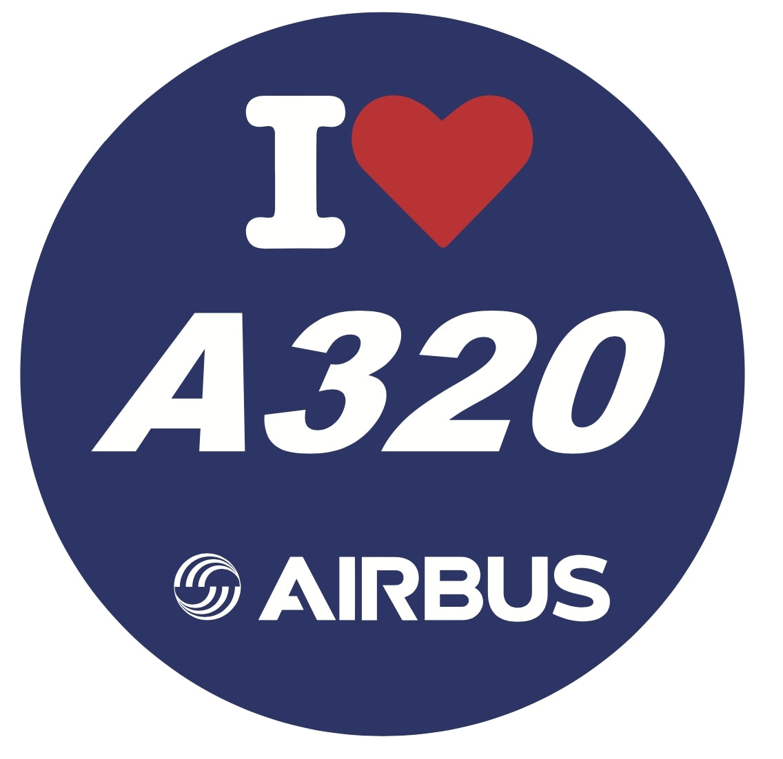 RBF現貨 I LOVE A320 7CM STICKER 貼紙 S-C-LV320 全球免運