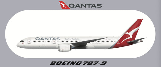RBF QANTAS 787-9 20x8.8CM STICKER S-R-789-QF-ZNC