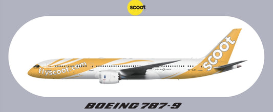 RBF SCOOT 787-9 20x8.8CM STICKER S-R-789-TR