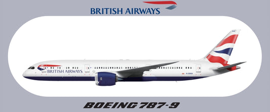 RBF BRITISH 787-9 20x8.8CM STICKER S-R-789-BA