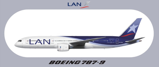 RBF LAN 787-9 20x8.8CM STICKER S-R-789-LA-BGA