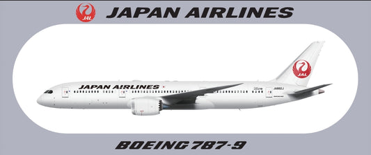 RBF JAPAN 787-9 20x8.8CM STICKER S-R-789-JL