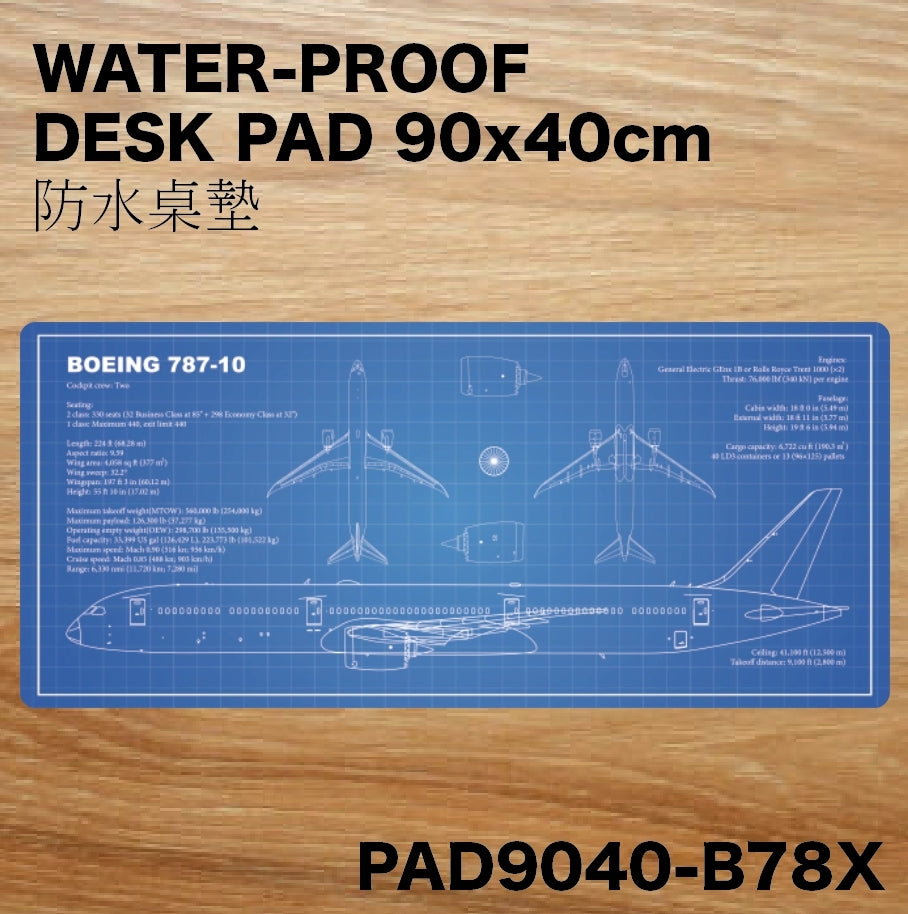 RBF現貨 787-10 Desk pad 90x40 桌墊 PAD9040-B78X 全球免運
