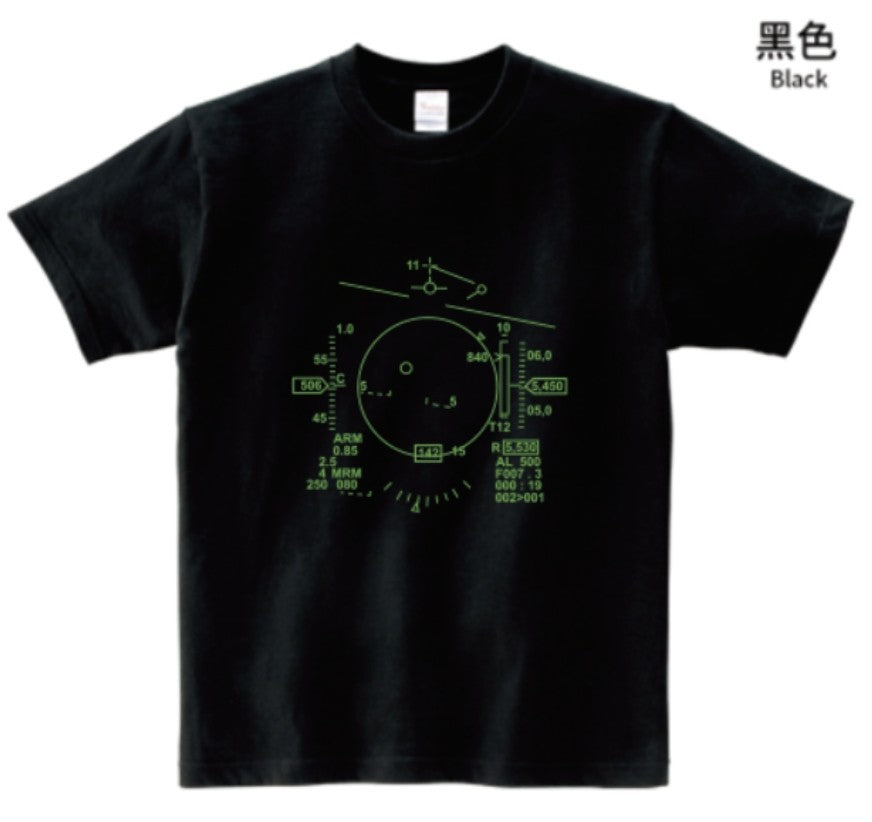RBF F-16 HUD T-SHIRT M T-F16HUD-M