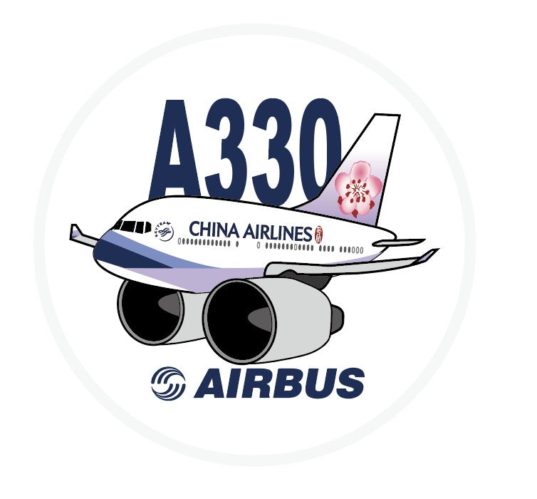 RBF CHINA AIRLINES A330 7CM STICKER S-C-330-CI