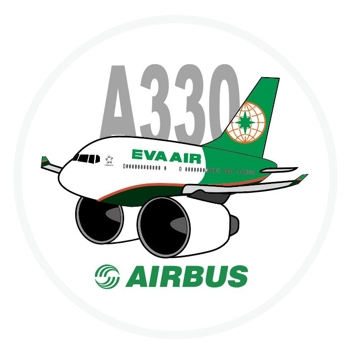 RBF 現貨 EVA AIR A330 7CM STICKER 貼紙 S-C-330-BR 全球免運