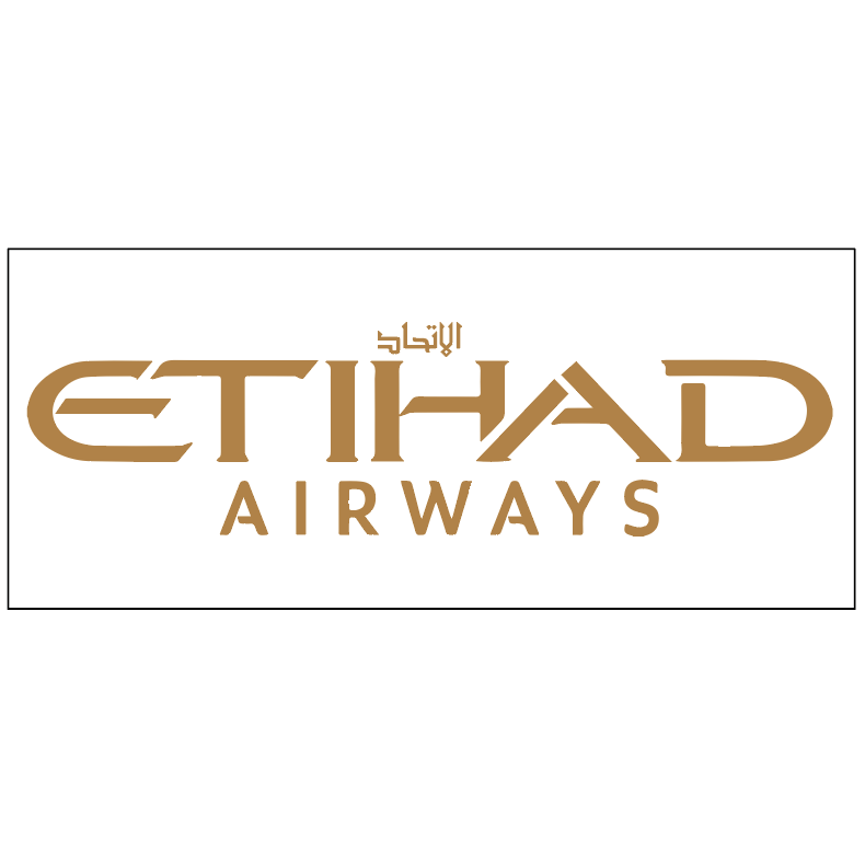 RBF Logo ETIHAD AIR 20X8.8CM STICKER S-R-ETIHAD