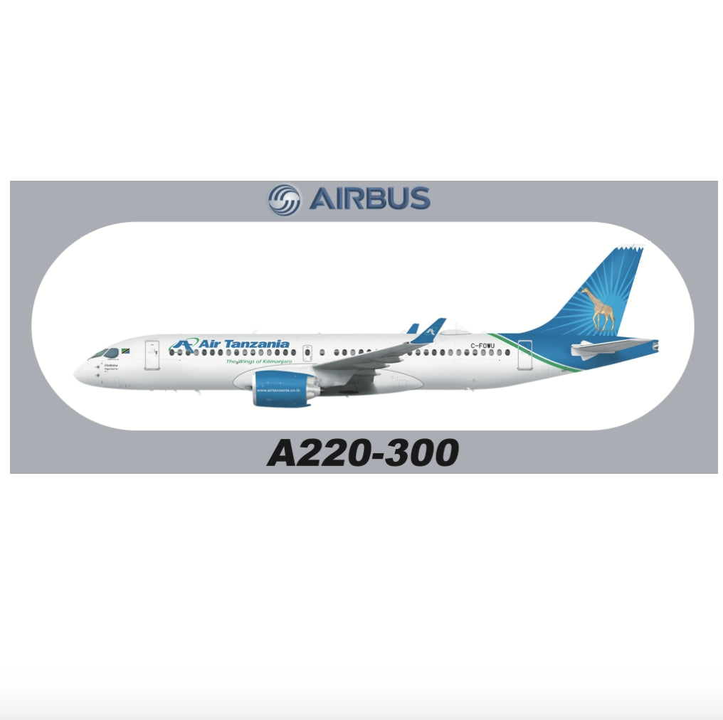RBF A220-300 TANZANIA 20x8.8CM STICKER S-R-A220-FOWU