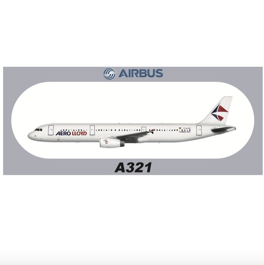 RBF A321 AERO LLOYD 20x8.8CM STICKER S-R-A321-ALAG