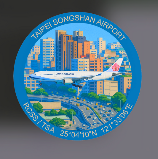 RBF TAIPEI 787 STICKER 10CM S-WTAB7