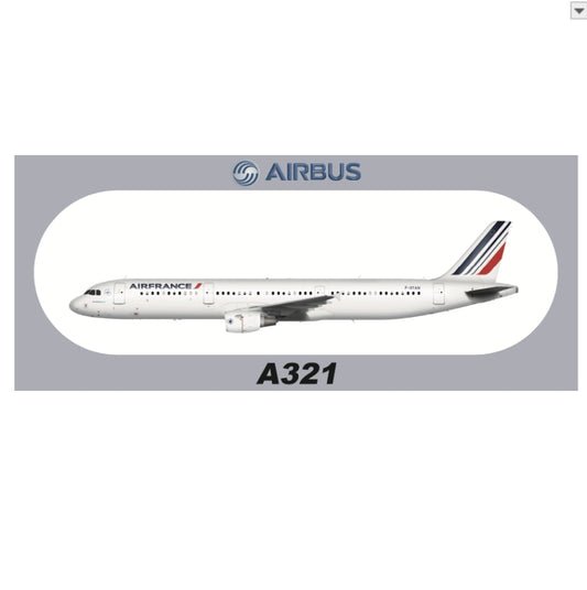 RBF Air France A321 sticker 20x8.8cm S-R-A321-GTAM